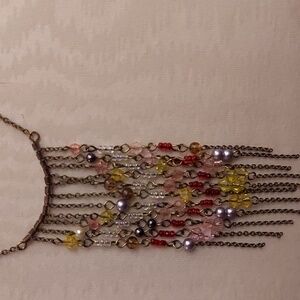 Multicolor Fringe Necklace